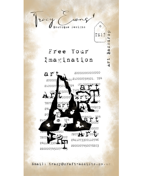Tracy Evans Art Backdrop A8 Stamp (TE017)