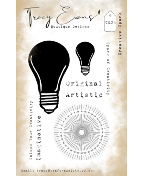 Tracy Evans Creative Spark A7 Stamp (TE024)