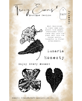 Tracy Evans Honesty A6 Stamp (TE028)