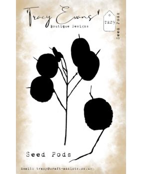 Tracy Evans Seed Pods A7 Stamp (TE029)