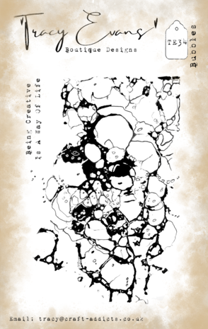 Tracy Evans Bubbles A7 Stamp (TE034) Tracy Evans Bubbles A7 Stamp (TE034)