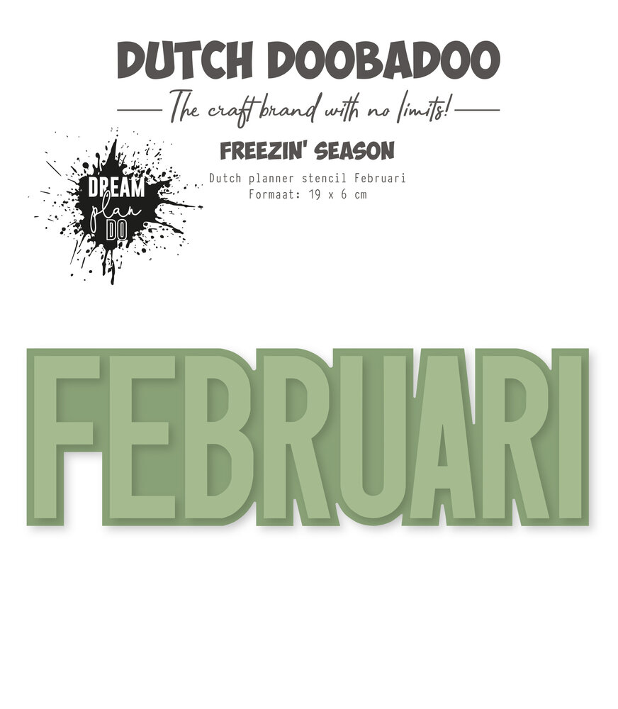 Dutch Doobadoo Dream Plan Do Freezin' Season Dutch Planner Stencil A5 Februari (470.784.362) (OUTLET)
