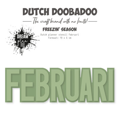 Dutch Doobadoo Dream Plan Do Freezin' Season Dutch Planner Stencil A5 Februari (470.784.362) (OUTLET)
