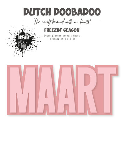 Dutch Doobadoo Dream Plan Do Freezin' Season Dutch Planner Stencil A5 Maart (470.784.363) (OUTLET)