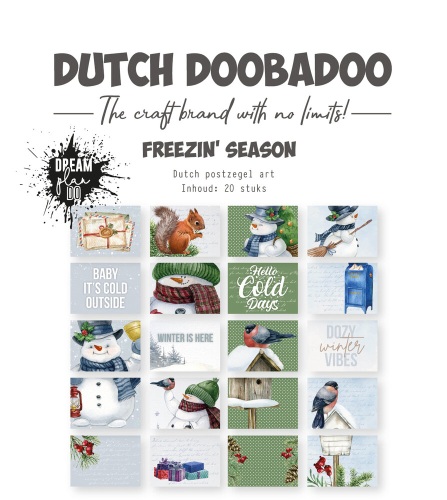 Dutch Doobadoo Dream Plan Do Freezin' Season A6 Dutch Postzegel Art (474.007.056) (OUTLET) Dutch Doobadoo Dream Plan Do Freezin' Season A6 Dutch Postzegel Art (474.007.056) (OUTLET)