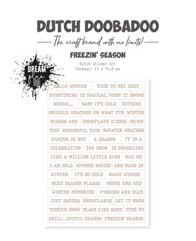Dutch Doobadoo Dream Plan Do Freezin' Season A5 Dutch Sticker Art (491.200.033)