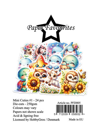 Paper Favourites Die-Cuts A7 Mini Cuties #1 (24pcs) (PFD005)