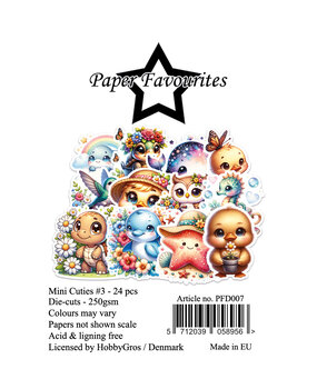 Paper Favourites Die-Cuts A7 Mini Cuties #3 (24pcs) (PFD007)