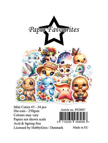 Paper Favourites Die-Cuts A7 Mini Cuties #3 (24pcs) (PFD007)