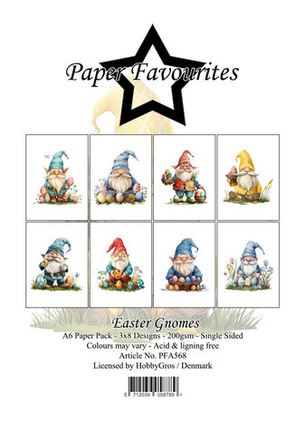 Paper Favourites Easter Gnomes A6 Paper Pad (PFA568)