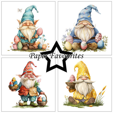 Paper Favourites Easter Gnomes 6x6 Inch Paper Pad (PF527) Paper Favourites Easter Gnomes 6x6 Inch Paper Pad (PF527)
