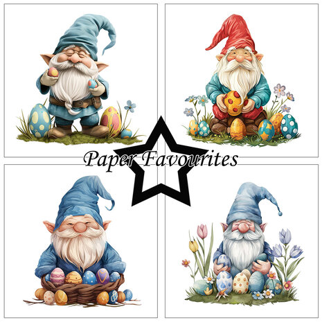 Paper Favourites Easter Gnomes 6x6 Inch Paper Pad (PF527) Paper Favourites Easter Gnomes 6x6 Inch Paper Pad (PF527)