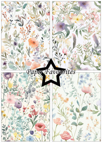 Paper Favourites Spring Flowers A5 Paper Pad (PFA167)