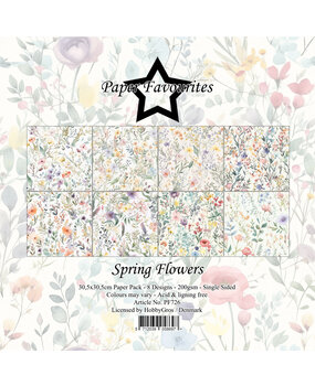 Paper Favourites Spring Flowers 12x12 Inch Paper Pad (PF726)