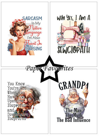 Paper Favourites Funny Quotes #2 A6 Paper Pad (PFA566)