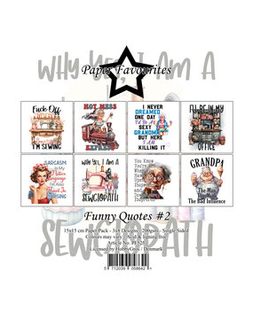 Paper Favourites Funny Quotes #2 6x6 Inch Paper Pad (PF525)