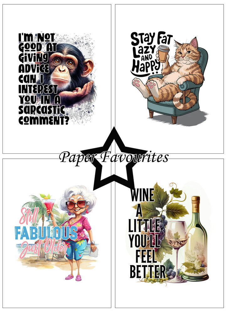 Paper Favourites Funny Quotes #1 A6 Paper Pad (PFA565)