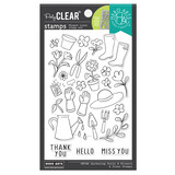 Hero Arts Gardening Tools & Flowers PolyClear Stamps (CM788)