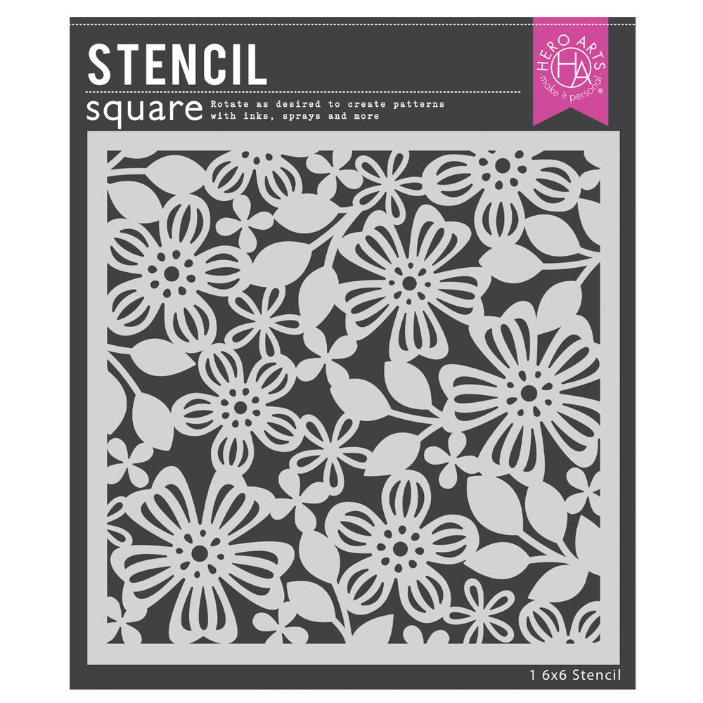 Hero Arts Spring Floral Stencil (SA300)