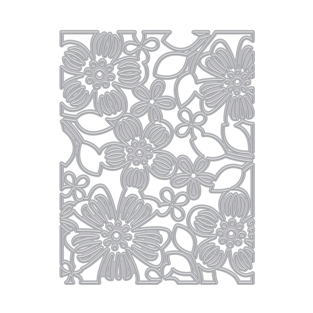 Hero Arts Floral Pattern Cover Plate Fancy Dies (DF227)