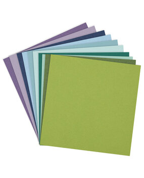 Spellbinders Cool Assortment 12x12 Inch ColorWheel Cardstock (20 Sheets) (CSA-010)