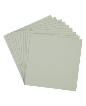 Spellbinders Fog 12x12 Inch ColorWheel Cardstock (10 Sheets) (CS-12-145)