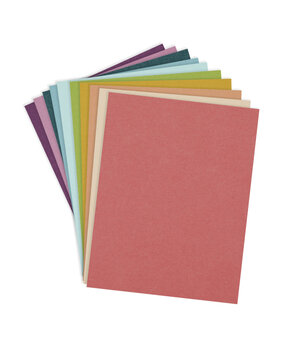 Spellbinders Rainbow Hues Assortment 8.5x11 Inch ColorWheel Cardstock (20 Sheets) (CSA-008)