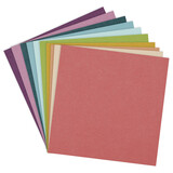 Spellbinders Rainbow Hues Assortment 12x12 Inch ColorWheel Cardstock (20 Sheets) (CSA-011)