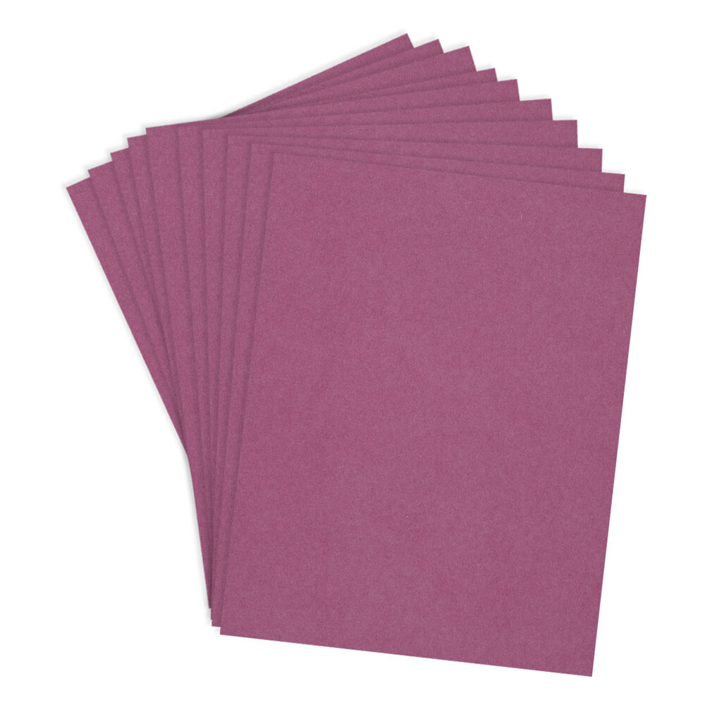 Spellbinders Mulberry 8.5x11 Inch ColorWheel Cardstock (10 Sheets) (CS-8-139) Spellbinders Mulberry 8.5x11 Inch ColorWheel Cardstock (10 Sheets) (CS-8-139)