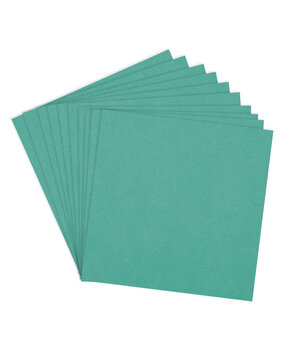 Spellbinders Teal Topaz 12x12 Inch ColorWheel Cardstock (10 Sheets) (CS-12-125)
