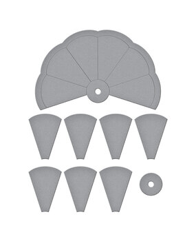 Spellbinders Color Swatch Wheel Etched Dies (S5-670)