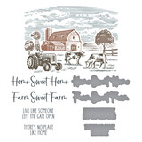 Spellbinders Farm Sweet Farm Registration BetterPress Plate & Die Set (BPR-019) Spellbinders Farm Sweet Farm Registration BetterPress Plate & Die Set (BPR-019)