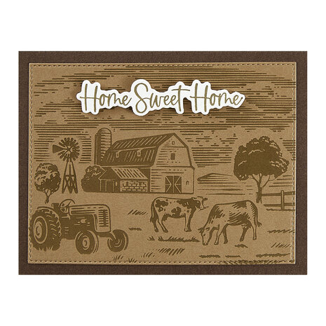 Spellbinders Farm Sweet Farm Registration BetterPress Plate & Die Set (BPR-019) (DISCONTINUED) Spellbinders Farm Sweet Farm Registration BetterPress Plate & Die Set (BPR-019) (DISCONTINUED)
