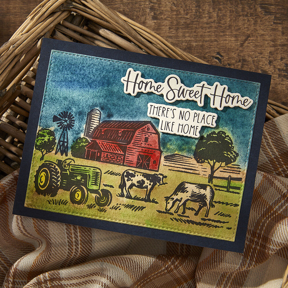 Spellbinders Farm Sweet Farm Registration BetterPress Plate & Die Set (BPR-019) (DISCONTINUED) Spellbinders Farm Sweet Farm Registration BetterPress Plate & Die Set (BPR-019) (DISCONTINUED)