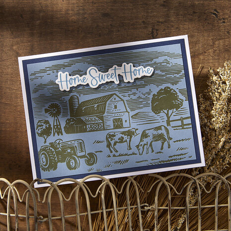 Spellbinders Farm Sweet Farm Registration BetterPress Plate & Die Set (BPR-019) (DISCONTINUED) Spellbinders Farm Sweet Farm Registration BetterPress Plate & Die Set (BPR-019) (DISCONTINUED)