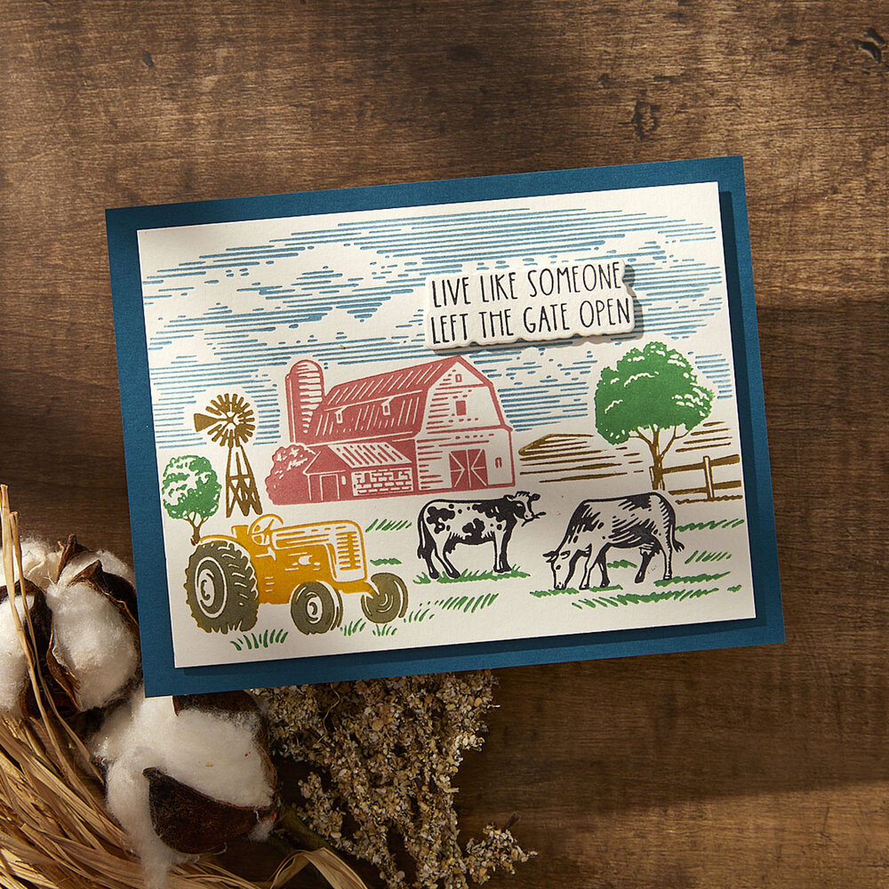 Spellbinders Farm Sweet Farm Registration BetterPress Plate & Die Set (BPR-019) (DISCONTINUED) Spellbinders Farm Sweet Farm Registration BetterPress Plate & Die Set (BPR-019) (DISCONTINUED)