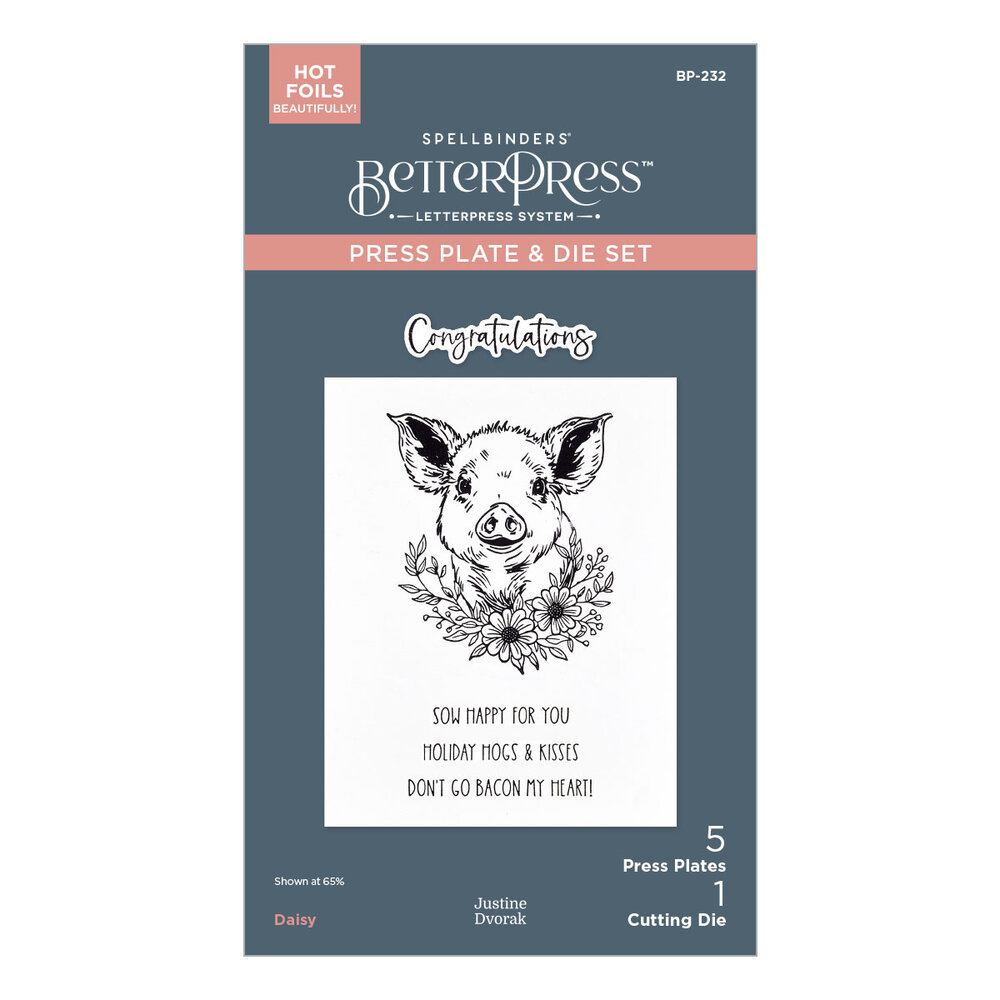 Spellbinders Daisy BetterPress Plate & Die Set (BP-232) (DISCONTINUED) Spellbinders Daisy BetterPress Plate & Die Set (BP-232) (DISCONTINUED)
