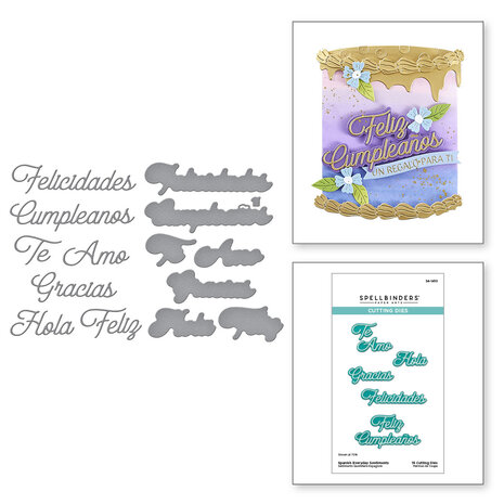 Spellbinders Spanish Everyday Sentiments Etched Dies (S4-1410) Spellbinders Spanish Everyday Sentiments Etched Dies (S4-1410)
