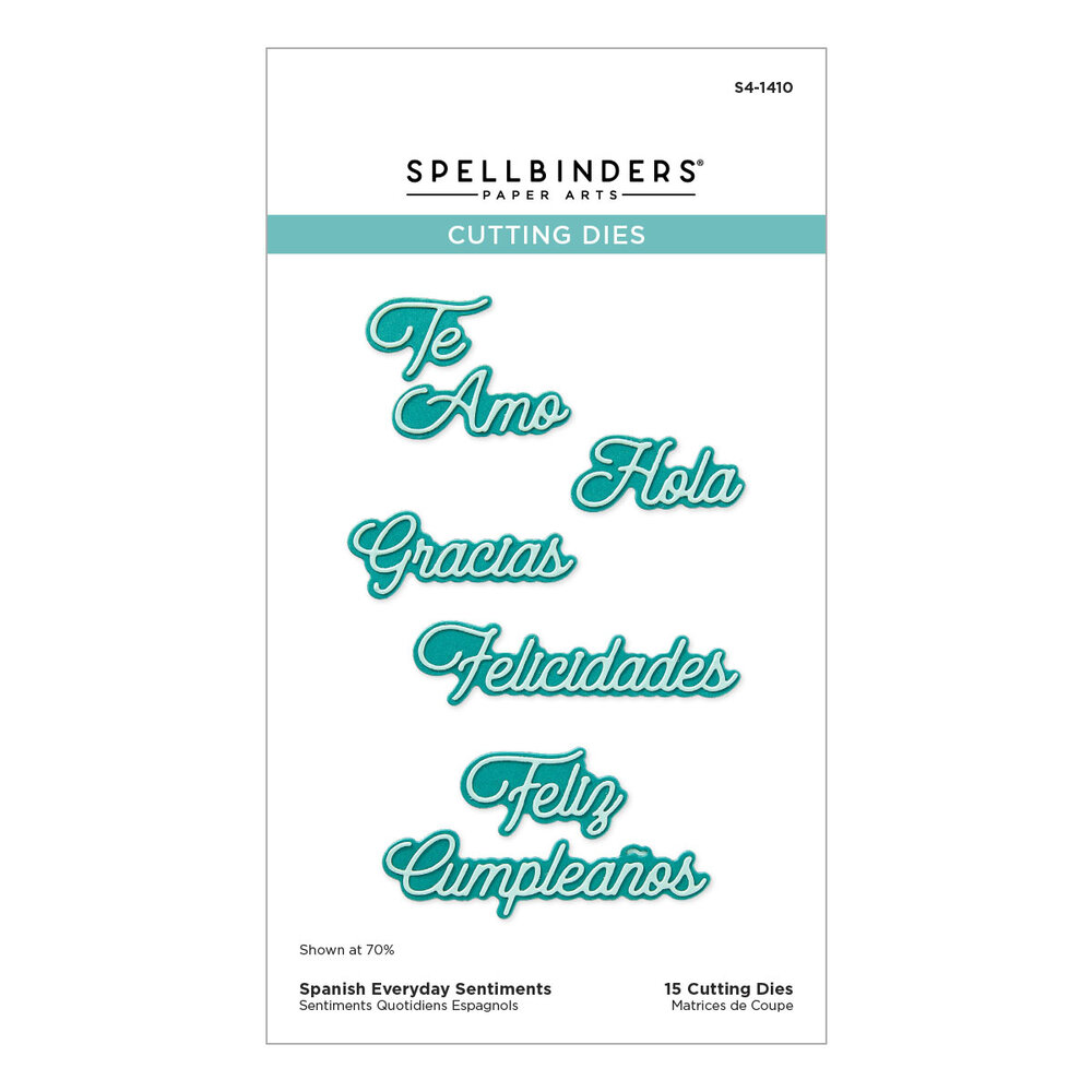 Spellbinders Spanish Everyday Sentiments Etched Dies (S4-1410) Spellbinders Spanish Everyday Sentiments Etched Dies (S4-1410)