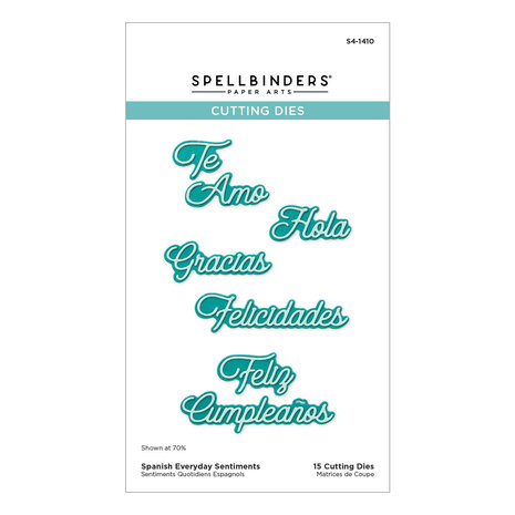 Spellbinders Spanish Everyday Sentiments Etched Dies (S4-1410) Spellbinders Spanish Everyday Sentiments Etched Dies (S4-1410)