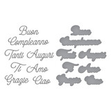 Spellbinders Italian Everyday Sentiments Etched Dies (S4-1411)