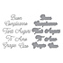 Italian Everyday Sentiments Etched Dies (S4-1411) Italian Everyday Sentiments Etched Dies (S4-1411)