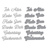 Spellbinders German Everyday Sentiments Etched Dies (S5-674)