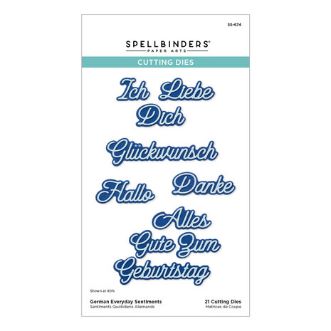 Spellbinders German Everyday Sentiments Etched Dies (S5-674) Spellbinders German Everyday Sentiments Etched Dies (S5-674)