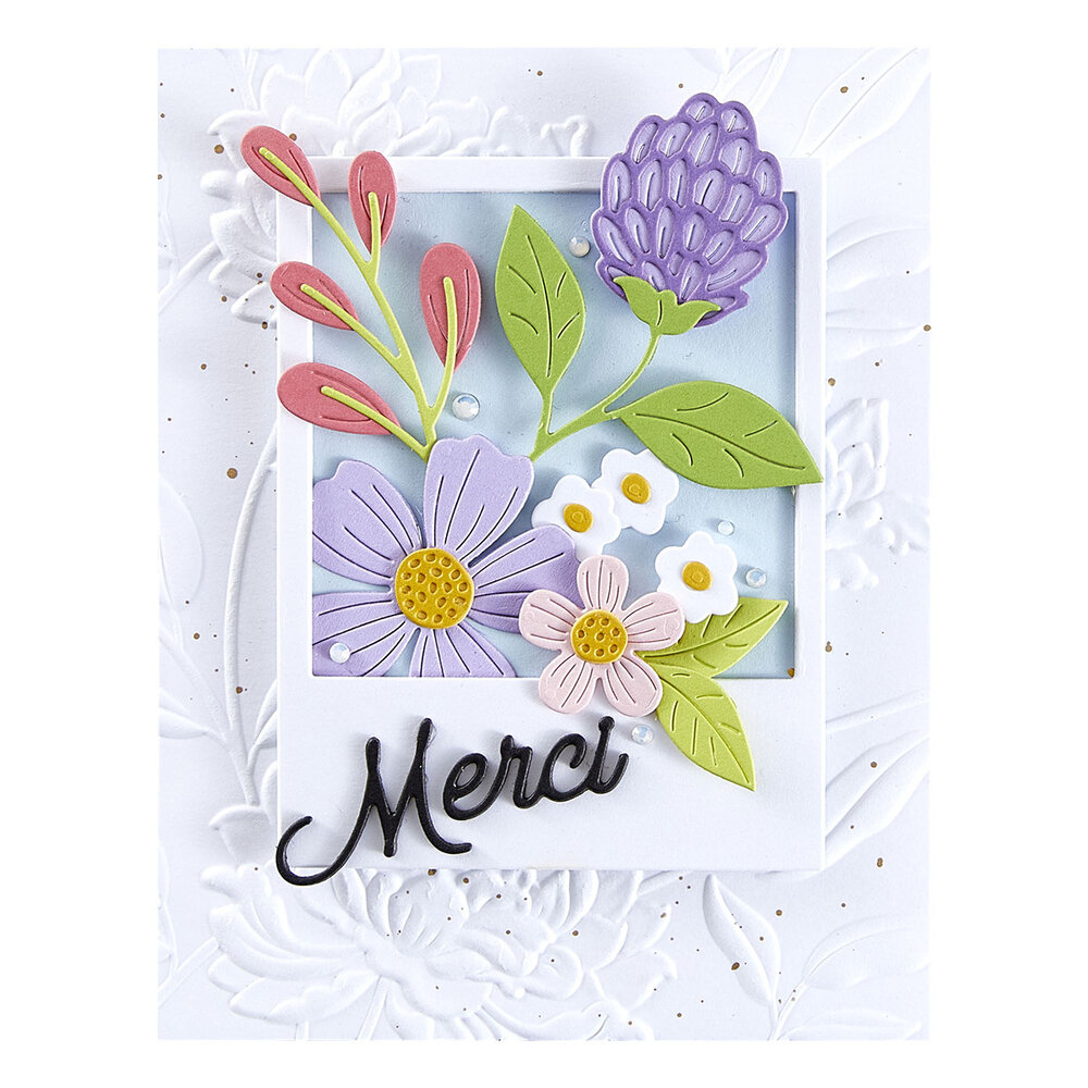 Spellbinders French Everyday Sentiments Etched Dies (S5-678) Spellbinders French Everyday Sentiments Etched Dies (S5-678)