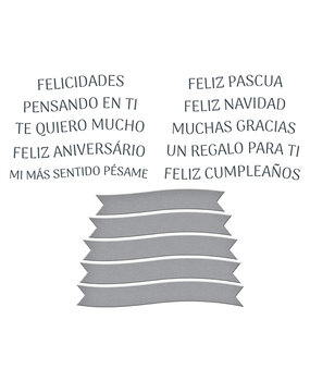 Spellbinders Spanish Sentiments BetterPress Plate & Die Set (BP-264) Spellbinders Spanish Sentiments BetterPress Plate & Die Set (BP-264)