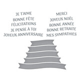 Spellbinders French Sentiments BetterPress Plate & Die Set (BP-233) Spellbinders French Sentiments BetterPress Plate & Die Set (BP-233)