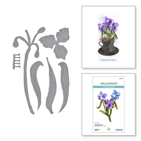 Spellbinders Spiderwort Etched Dies (S4-1391)