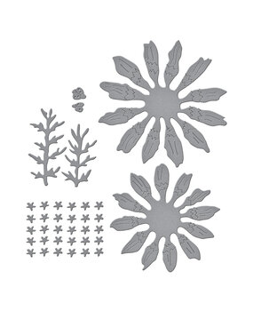 Spellbinders Painted Daisy and Ladybugs Etched Dies (S5-660)