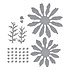 Painted Daisy and Ladybugs Etched Dies (S5-660)